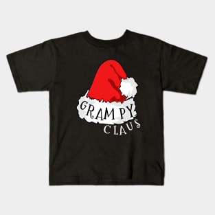 Grampy Claus Santa Hat Christmas Matching Family Pajama Kids T-Shirt